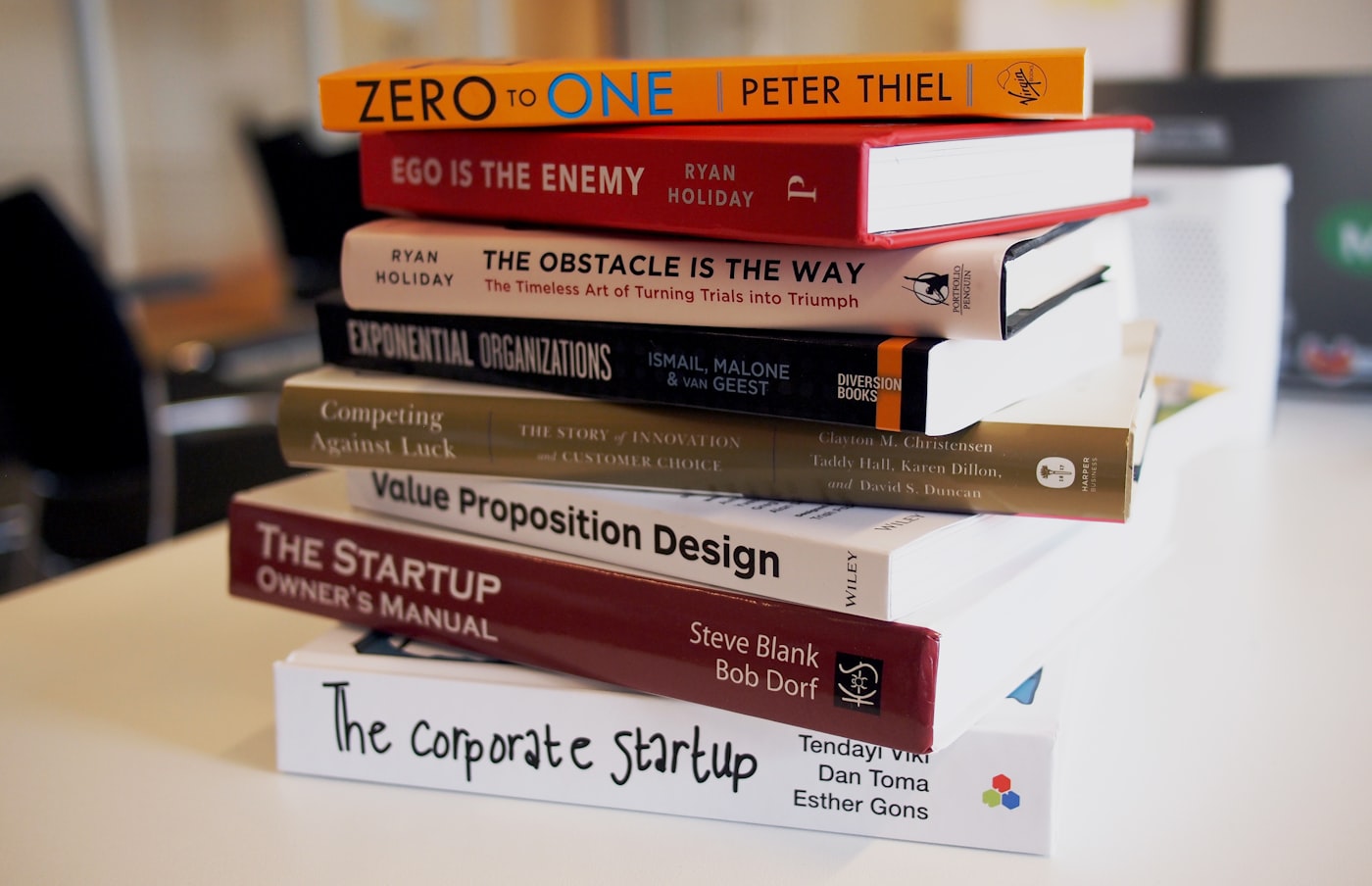 Stack of printed books ready for distribution